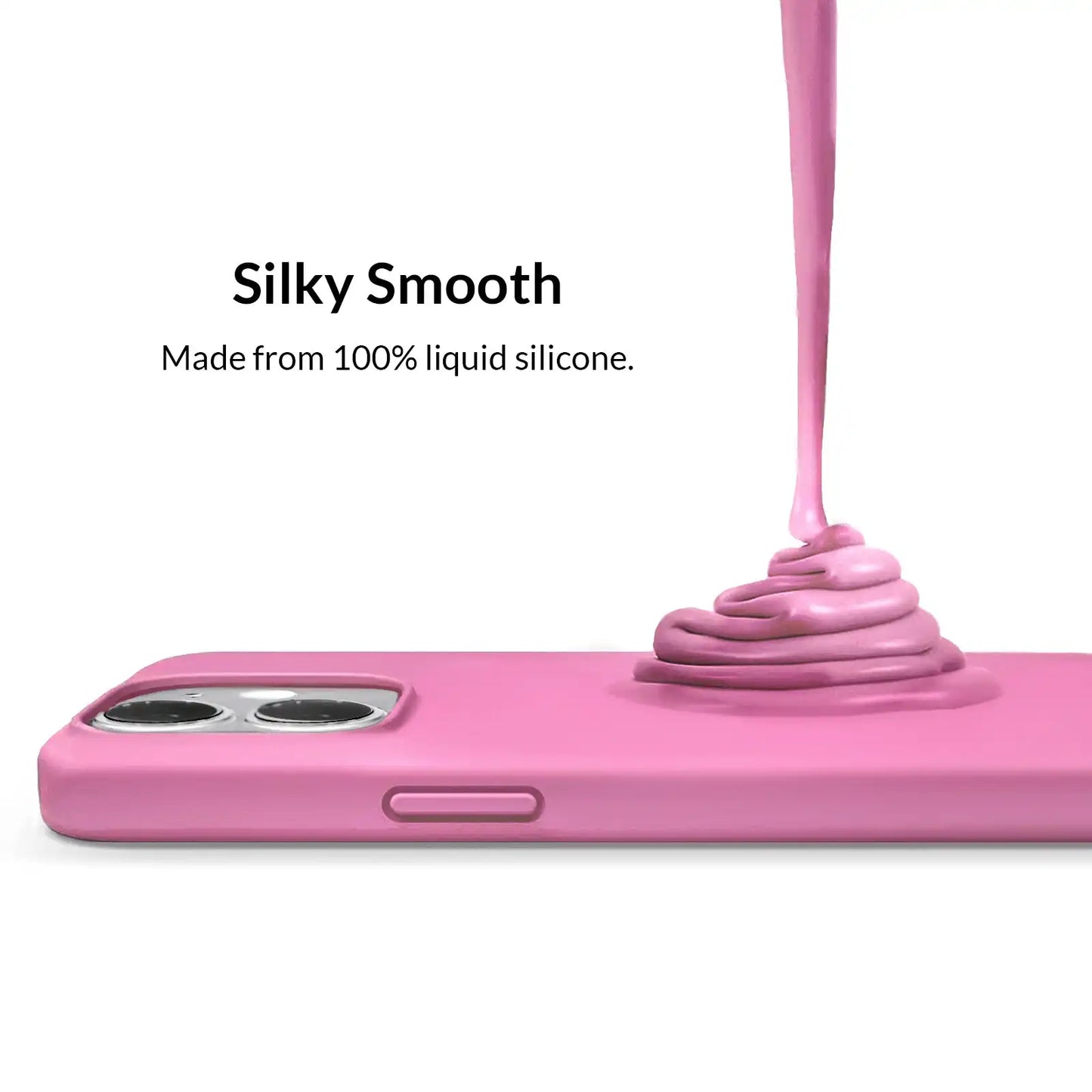 Silicone Hot Pink iPhone Case