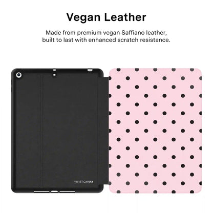 Princess Pink Polka Dot iPad Case