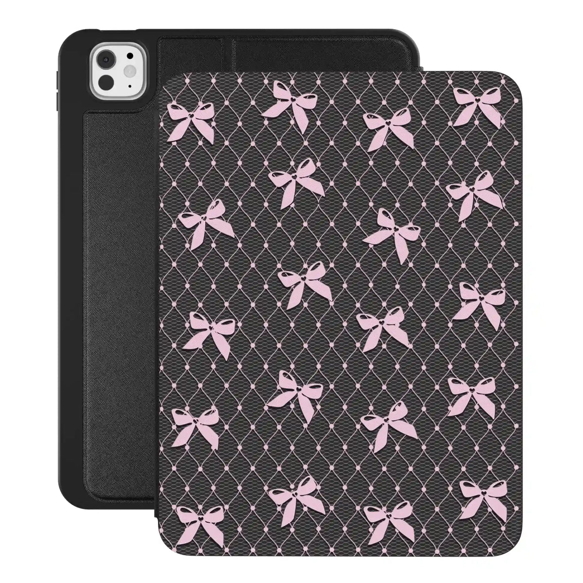 Lacy Pink Bows iPad Case