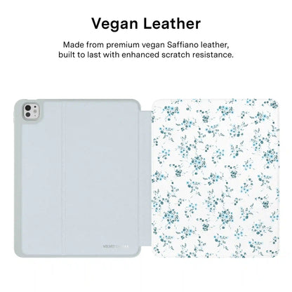 French Blue Floral iPad Case