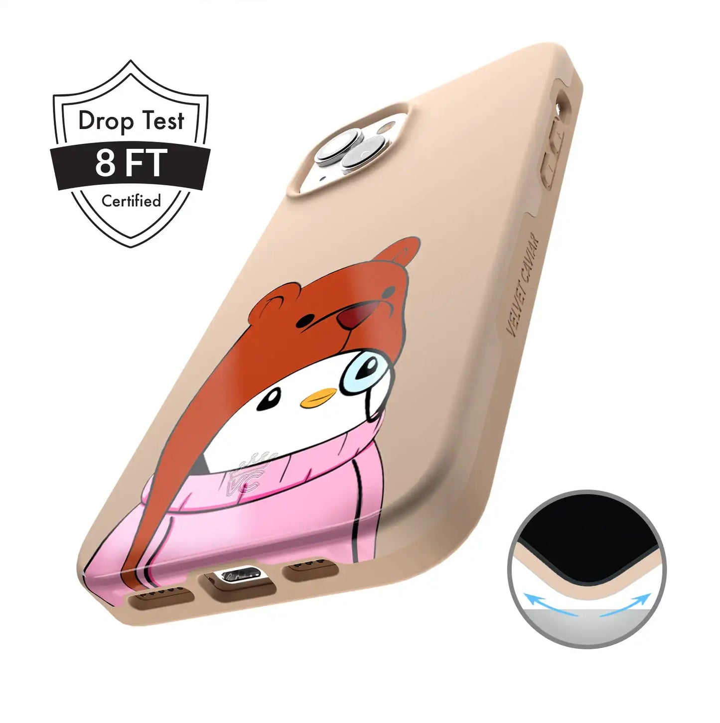 Pudgy Penguins Huddle Up iPhone Case