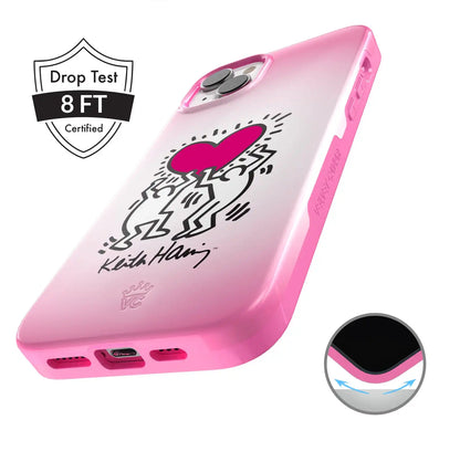 Keith Haring Pink Heart iPhone Case