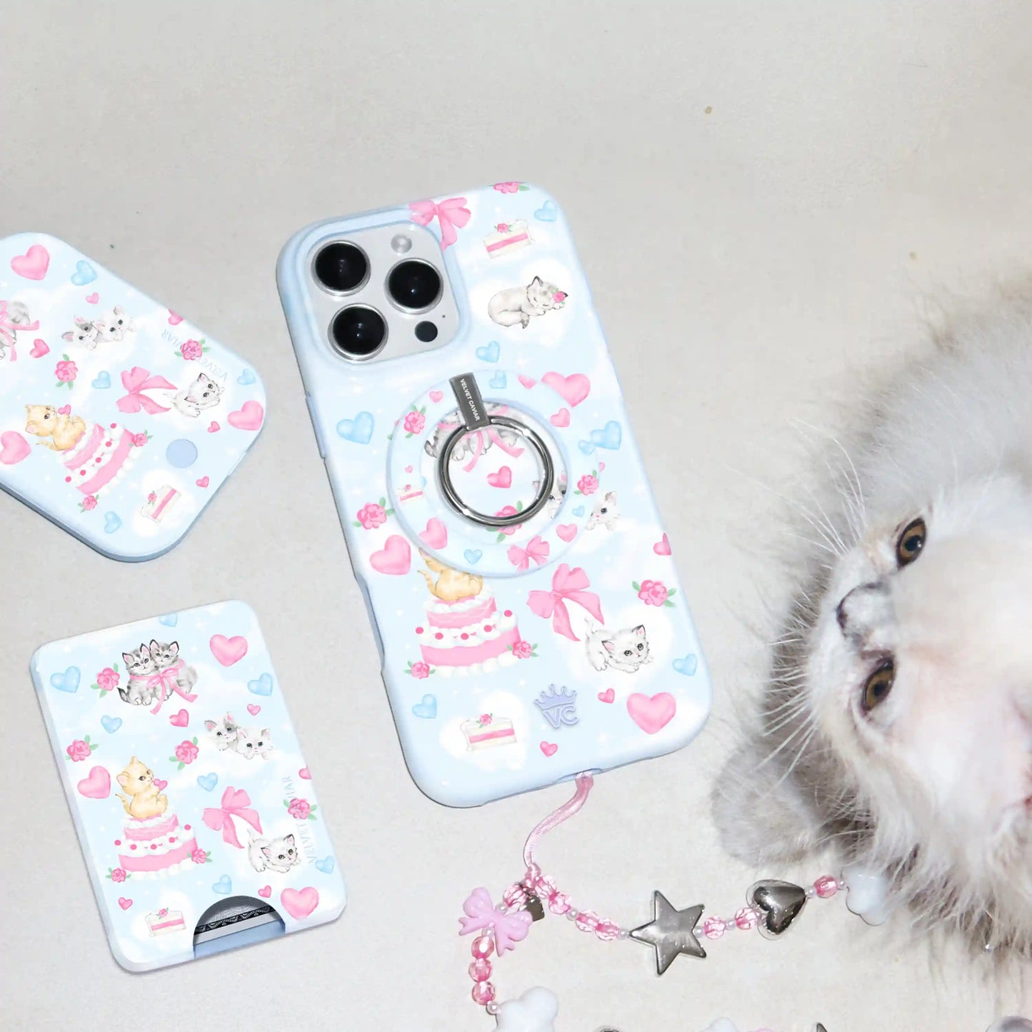 Kitten Kisses MagSafe Grip Ring