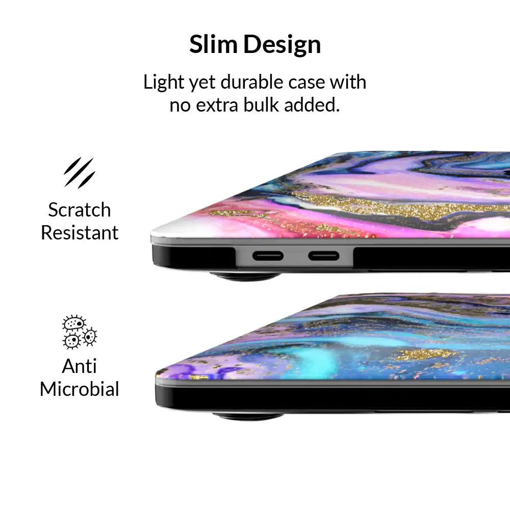 Galaxy Glitter Marble MacBook Case 2.0
