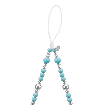 Turquoise Heart Phone Charm