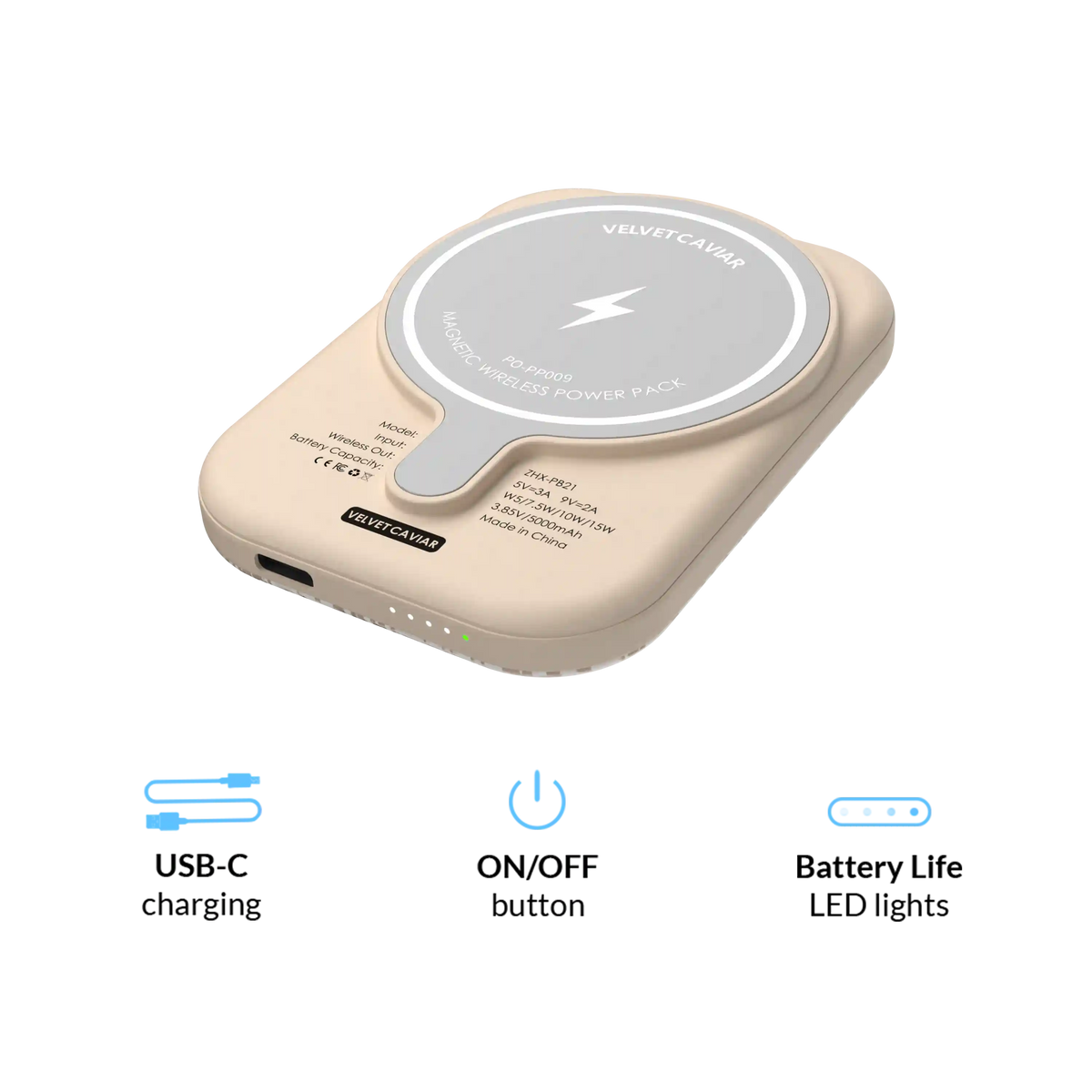 Nude Python Portable MagSafe Charger Power Pack
