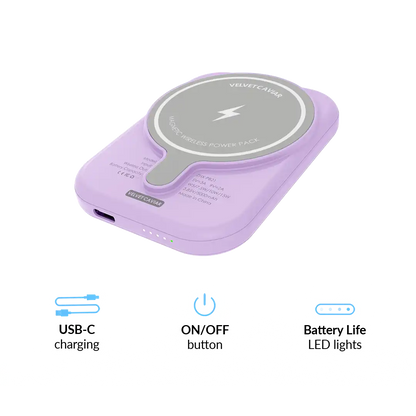 Lilac Gelato Portable MagSafe Charger Power Pack