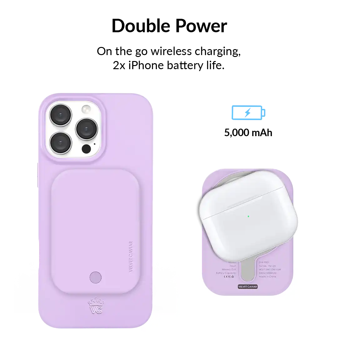 Lilac Gelato Portable MagSafe Charger Power Pack