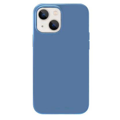 Linen Blue Silicone iPhone Case