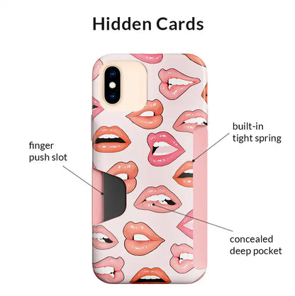 Nude Lips iPhone Wallet Case