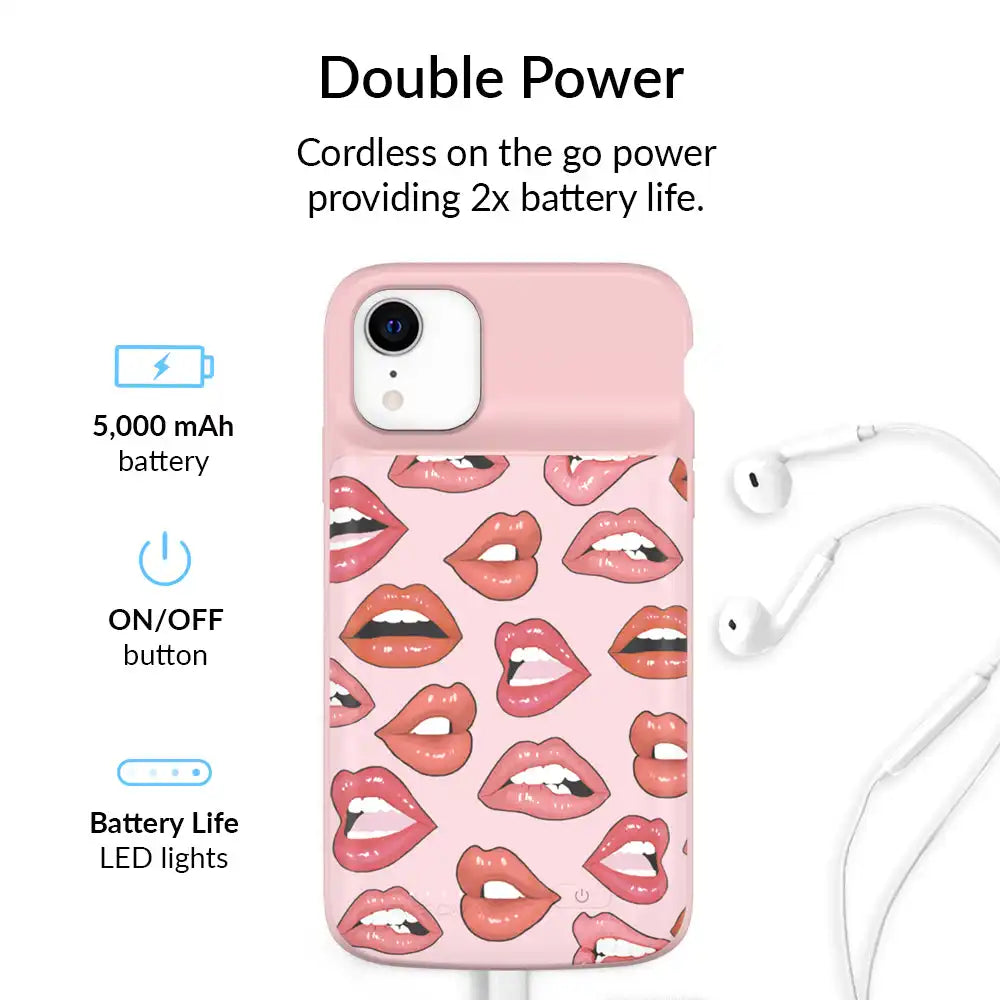 Nude Lips iPhone Charging Case