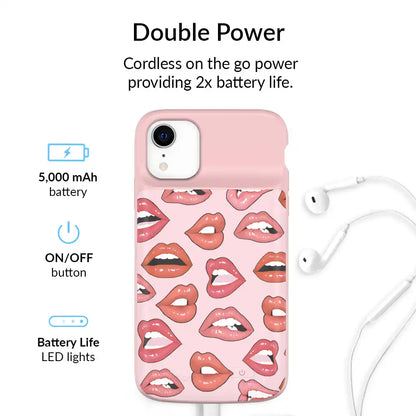 Nude Lips iPhone Charging Case