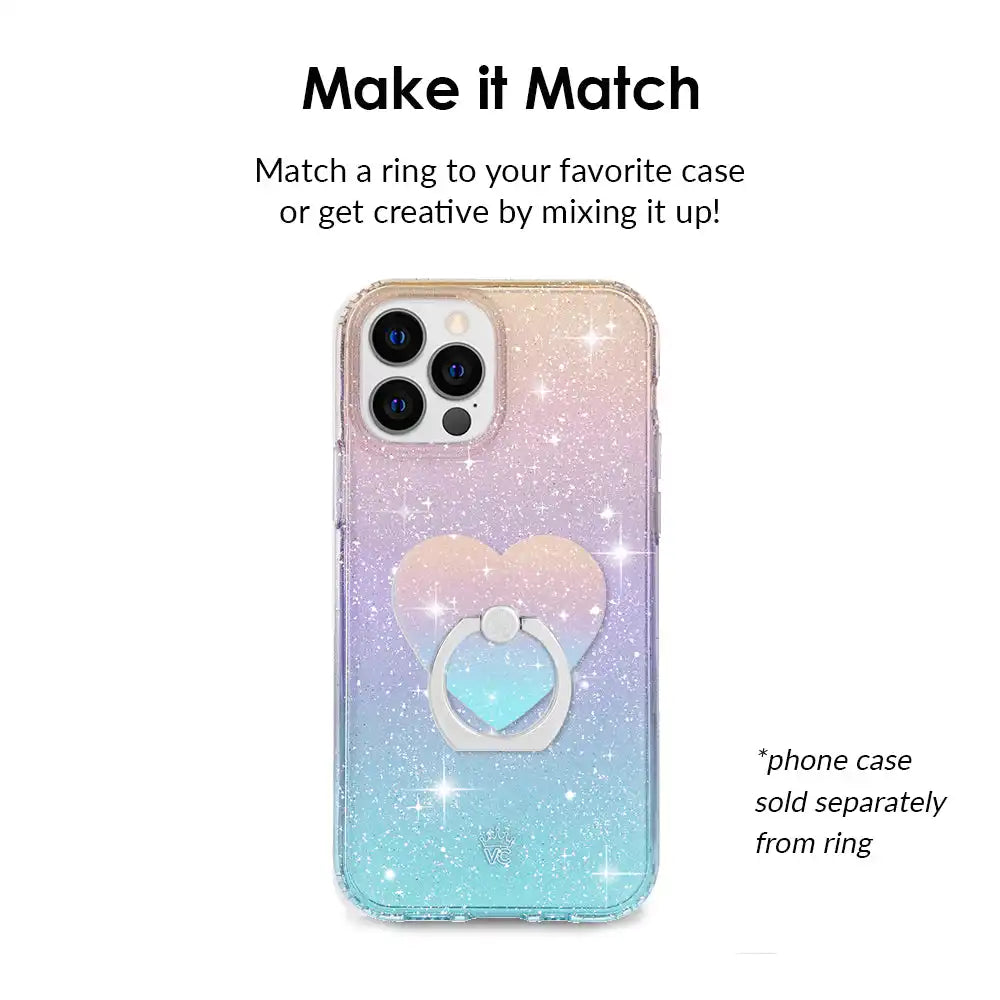 Ombre Stardust Glitter Phone Ring