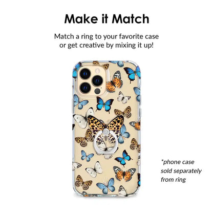 Leopard Butterfly Phone Ring
