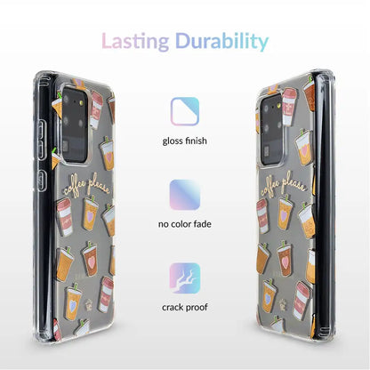 Coffee First Clear Samsung Galaxy Case