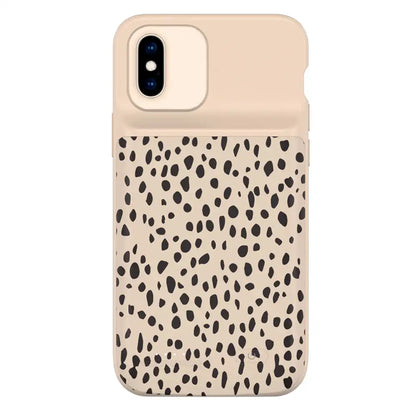 Spotted Cheetah iPhone Charging Case