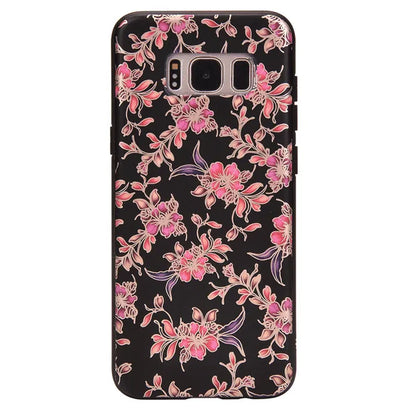 Midnight Floral Chrome Samsung Galaxy Case