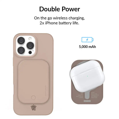 Toasted Almond Portable MagSafe Charger Power Pack