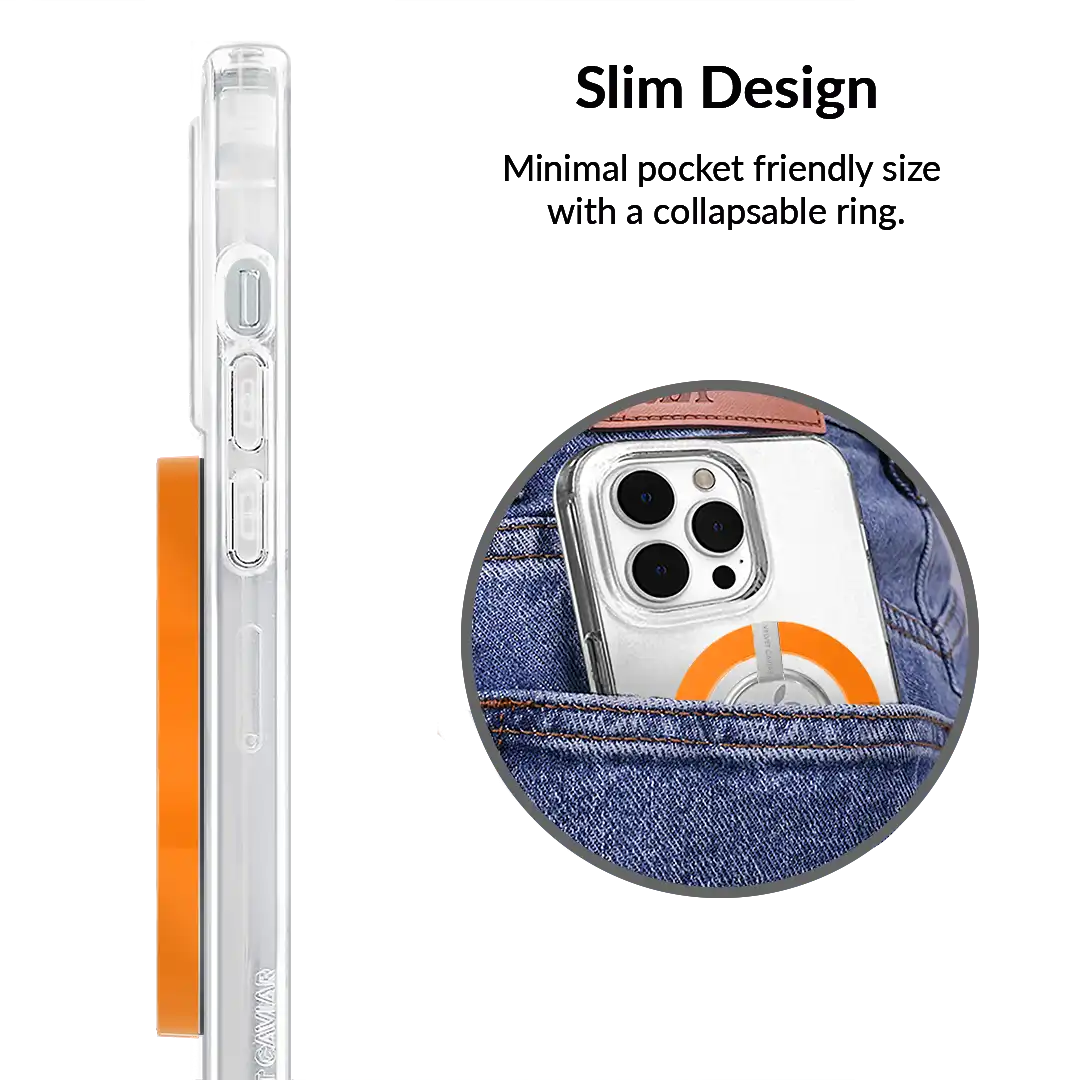 Neon Orange MagSafe Grip Ring