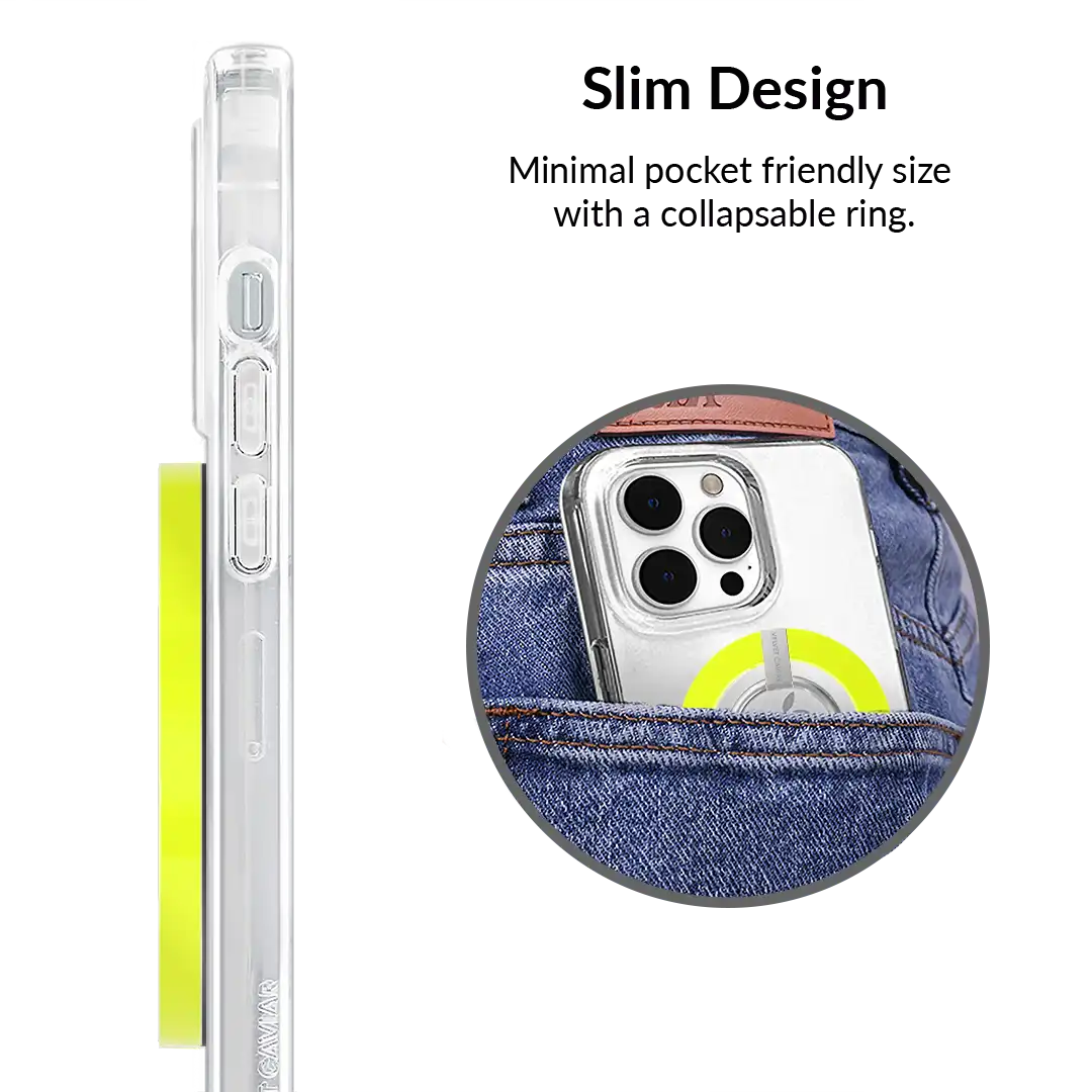 Neon Yellow MagSafe Grip Ring