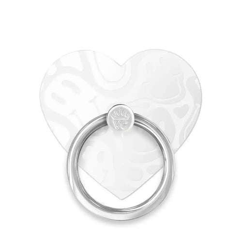 Clear Frosted Smiley Phone Ring