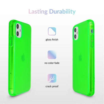 Neon Green Clear iPhone Case