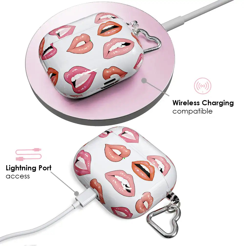 Nude Lips Airpods Case