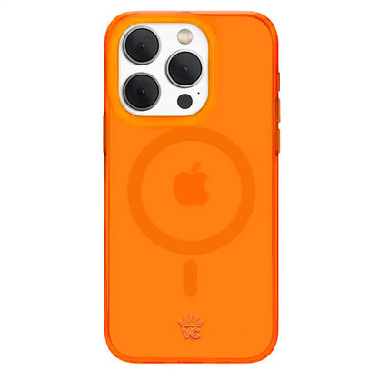 Neon Orange Clear iPhone Case
