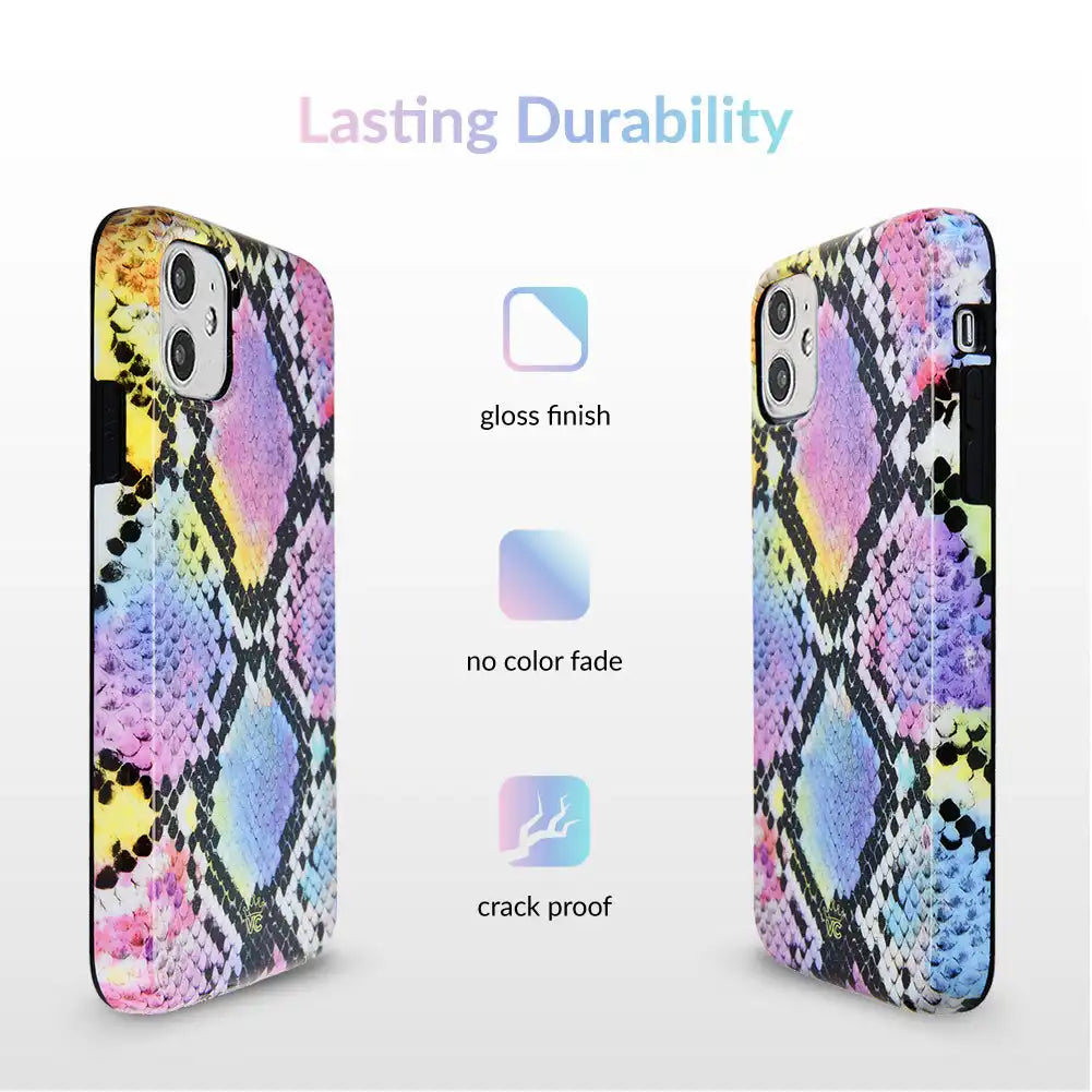 Neon Snakeskin iPhone Case