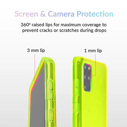 Neon Yellow Clear Samsung Case