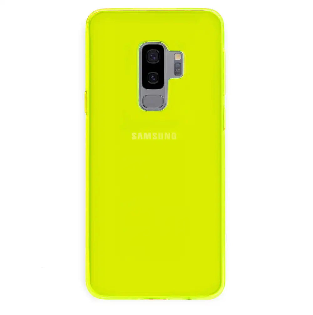 Neon Yellow Clear Samsung Case