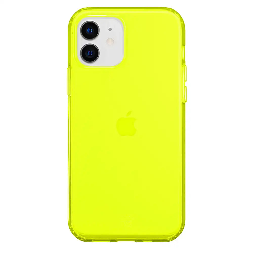 Neon Yellow Clear iPhone Case