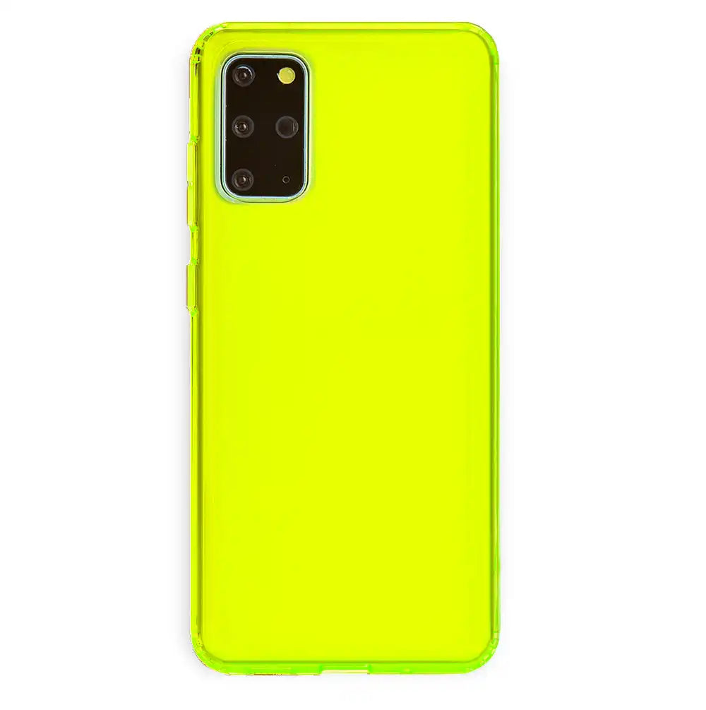 Neon Yellow Clear Samsung Case