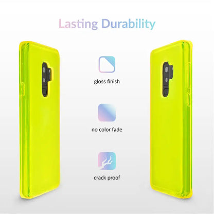 Neon Yellow Clear Samsung Case