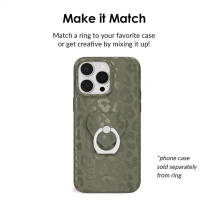 Olive Leopard Phone Ring