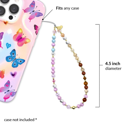 Ombre Gemstone Phone Charm