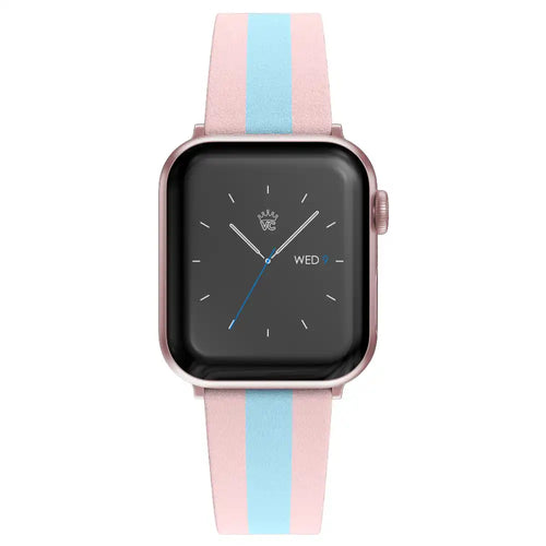 Pink & Blue Stripes Apple Watch Band