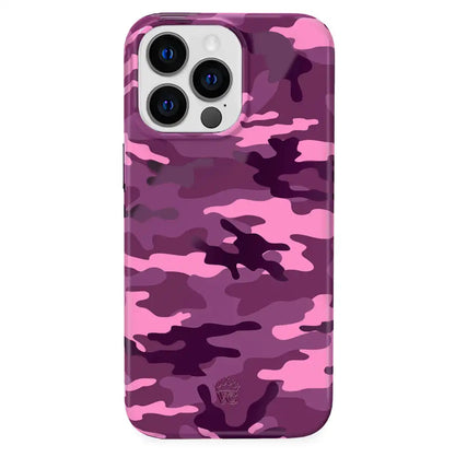 Magenta Camo iPhone Case