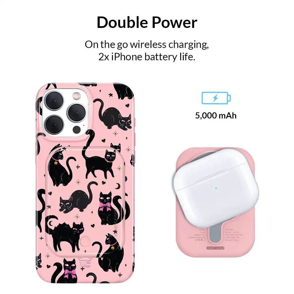 Lucky Kittens Portable MagSafe Charger Power Pack