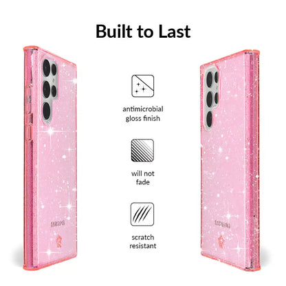 Pink Stardust Glitter Samsung Case