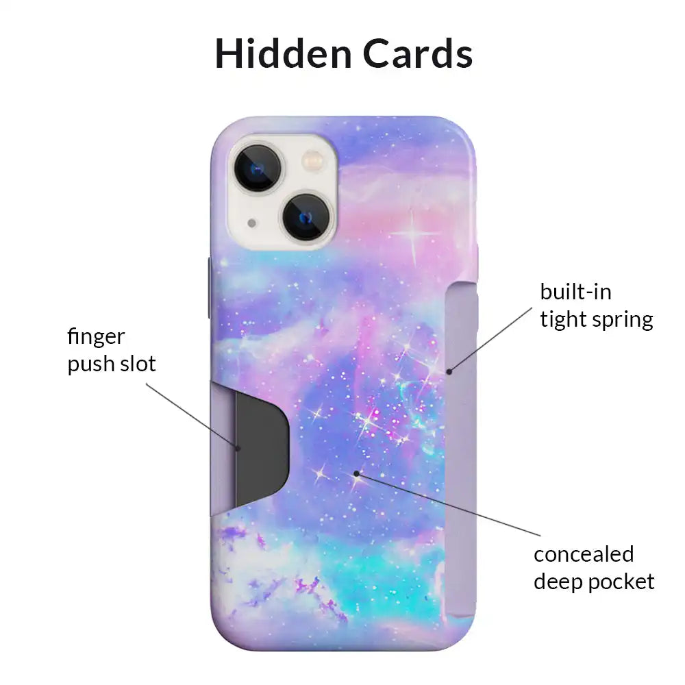 Pastel Galaxy iPhone Wallet Case