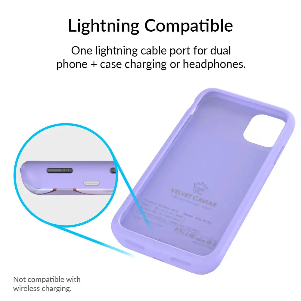 Purple Geometric iPhone Charging Case