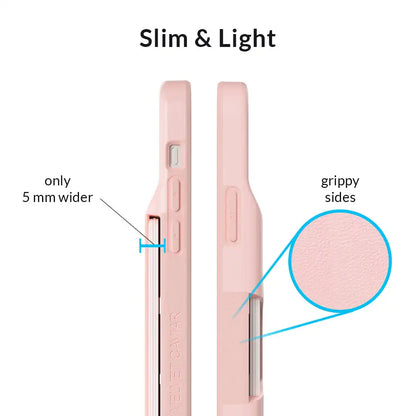 Light Pink iPhone Wallet Case