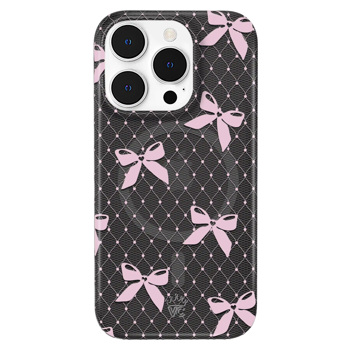 Lacy Pink Bows iPhone Case