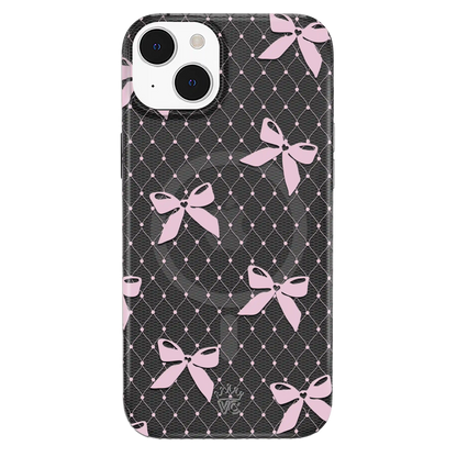 Lacy Pink Bows iPhone Case