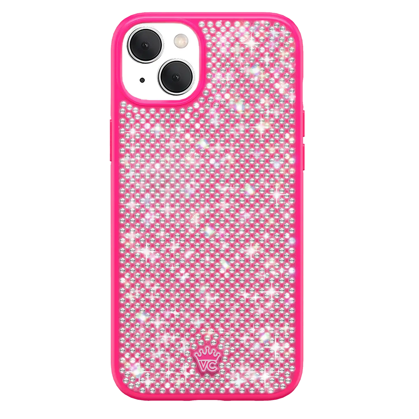 Hot Pink Caviar Crystals iPhone Case