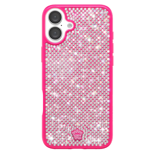 Hot Pink Caviar Crystals iPhone Case