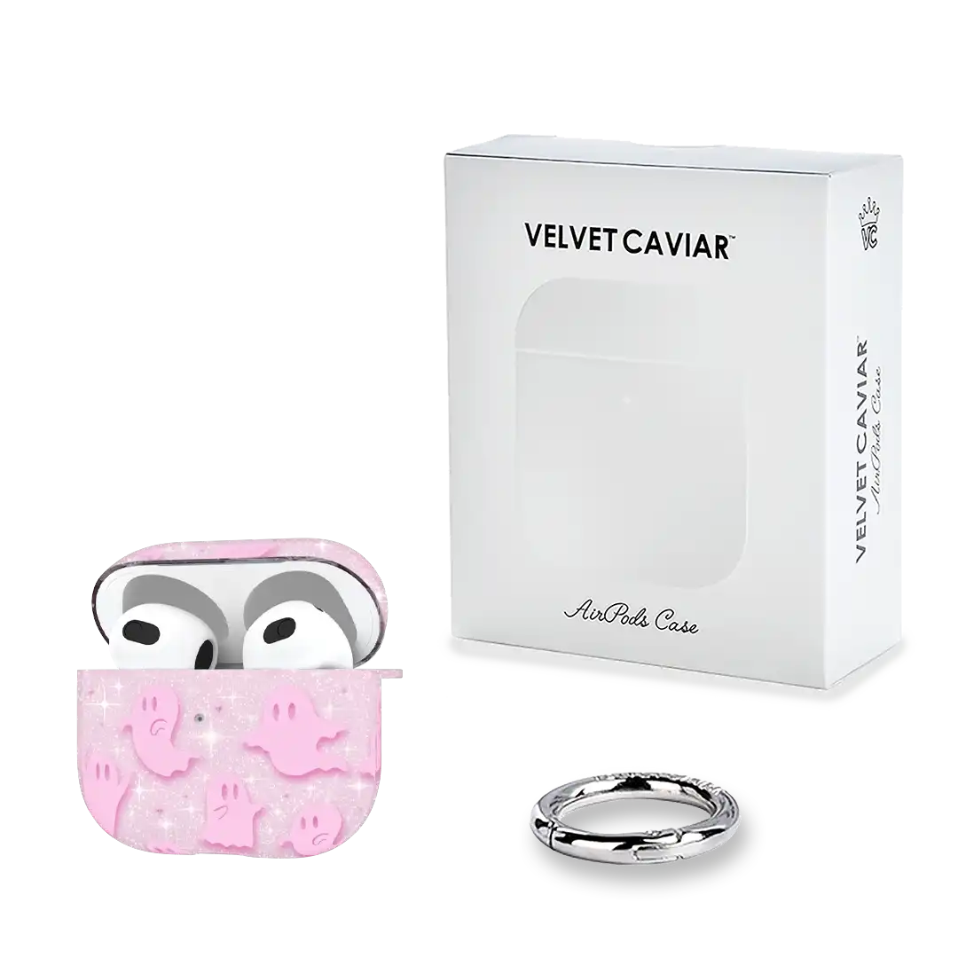 Ghosted Pink Glitter AirPod Case
