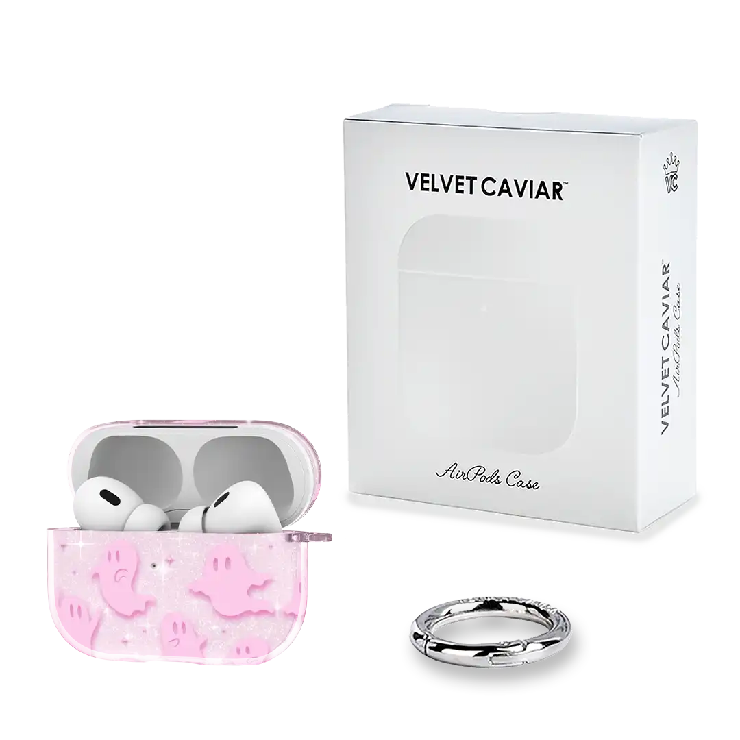 Ghosted Pink Glitter AirPod Case