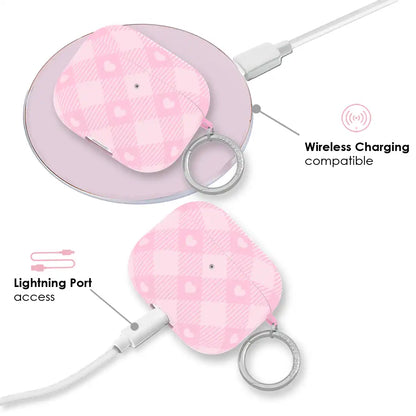 Dolly Pink Gingham AirPod Case